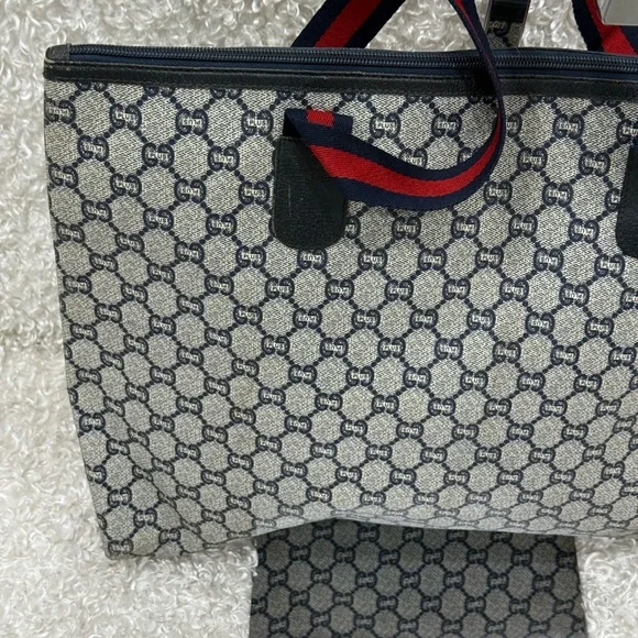 Gucci GG Plus Gray Monogram Tote Bag - Picture 16 of 16